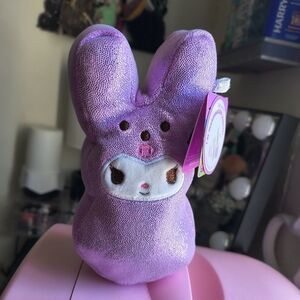 Kuromi x Peeps Hello Kitty and Friends Easter Scented Purple Bunny Plush NWT